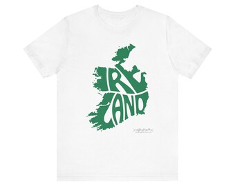 Ireland Map T-Shirt: Irish Pride, Country Outline Tee