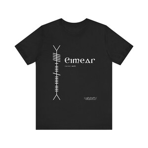 Camiseta Eimear Name Ogham: Diseño celta irlandés