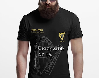 1916 2026 Camiseta Easter Rising, Tiocfaidh Ar La, Camisa Eiri Amach Na Casca, Camiseta de Proclamación de la República Irlandesa 1916, Camisa Irlandesa Ira