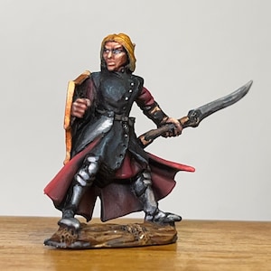 Noreth Skyblade, Elf Fighter from Reaper Miniatures, Painted Miniature, Painted Dungeons and Dragons D&D Pathfinder Miniature, Painted DND