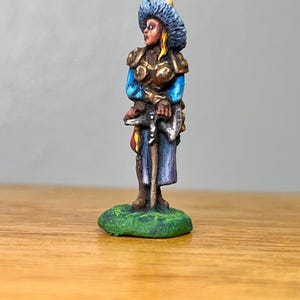 Anushka, Fighter Barbarian from Reaper Miniatures, Painted Miniature, Painted Dungeons and Dragons D&D Pathfinder Miniature, Painted DND