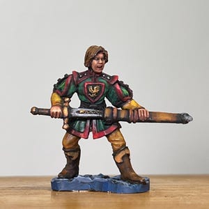 Felix Einen, Fighter from Reaper Miniatures, Painted Miniature, Painted Dungeons and Dragons D&D Pathfinder Miniature, Painted DND miniature