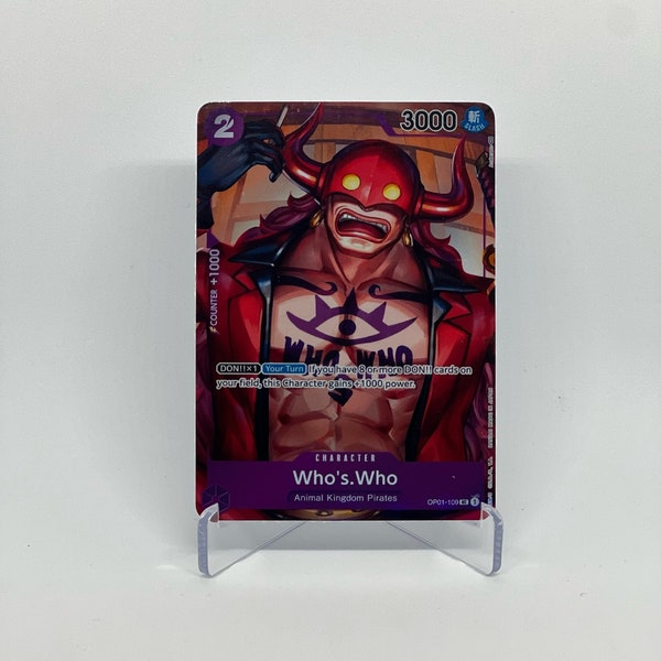 One Piece Whos Who Alt Art OP01-109 Proxy / Hand Crafted