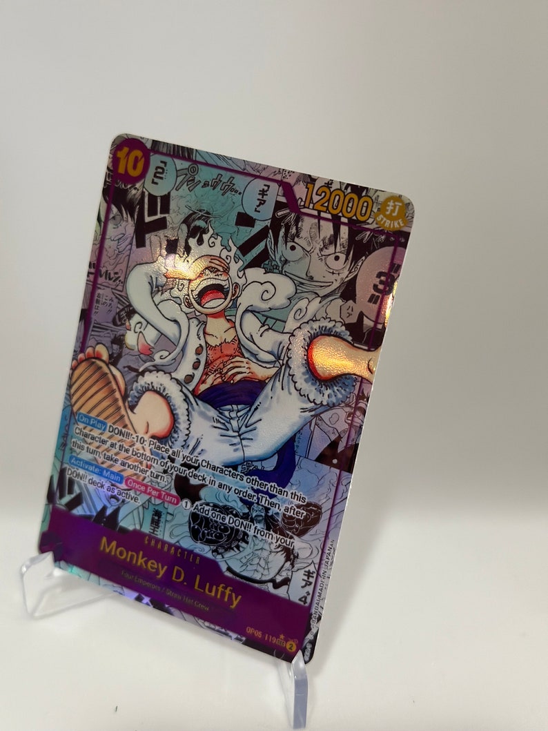 Anime Funko Pop One Piece Card Game - LUFFY GEAR 5 Gold Parallel Alt Art  Textured Card (English, Lightly Played) One Piece Figure