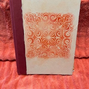 Pink and white journal