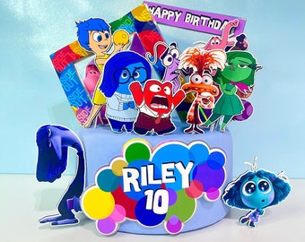 Inside Out Taarttopper - Inside Out Taartversieringen - Inside Out Party - Inside Out Verjaardag