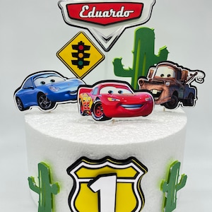 Cars Cake Topper - Cars Caketopper - Cars Cake Decorations - Cars Party Birthday - Cars Party Decorations