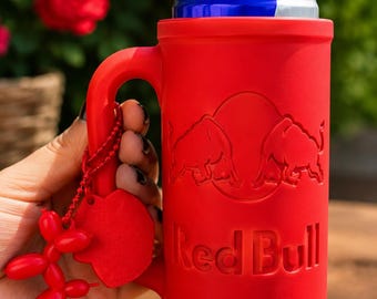 Bevanda energetica Regalo Accessorio da scrivania per giocatori Porta tazza Mini lattina Portachiavi Apribottiglie Gadget da campeggio Regalo di compleanno per uomo Stile Bevanda
