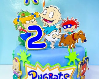 Rugrats Cake Topper: 3D Layered Birthday Party Decoration