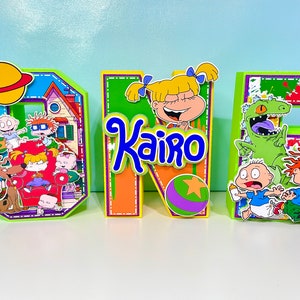 Rugrats Party Decorations - Rugrats 3D Letters - Rugrats Birthday Decoration