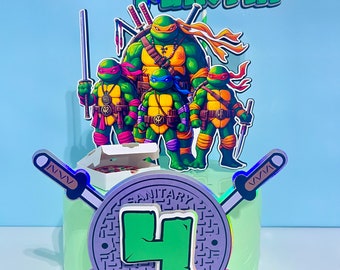 Ninja Cake Topper - Turtles Party