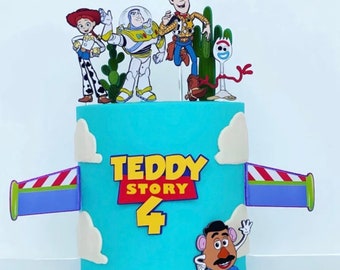 3D Toy Story Cake Topper: Customizable Birthday Party Decorations