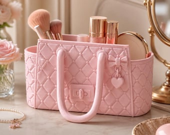 Luxury Handbag Pen Holder, Desk Organizer, Cute Mini Purse Pencil Cup, Makeup Brush Holder, Kawaii Office Decor