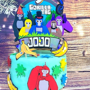 Gorilla Tag Cake Topper