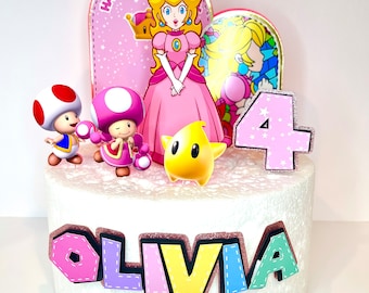 Princess Peach Cake Topper