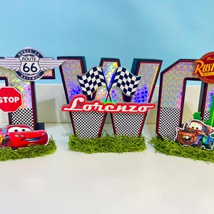 Cars McQueen - Custom 3D Letters