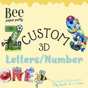 Custom 3D Letter - ANY THEME