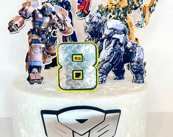 Transformers Cake Topper: 3D Layered Birthday Party Decoration