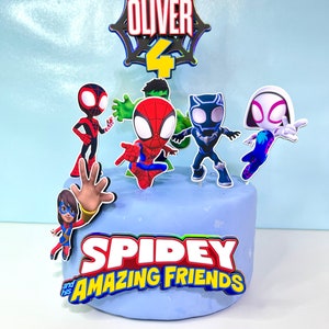 Spidey and his Amazing Friends Cake Topper - Spidey and his Amazing Friends Cake Decorations - Spidey and his Amazing Friends Birthday