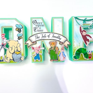 Storybook Decor - Storybook Baby Decor - Storybook Party Decor - Story book 3D Letters - Once Upon a Time Decor