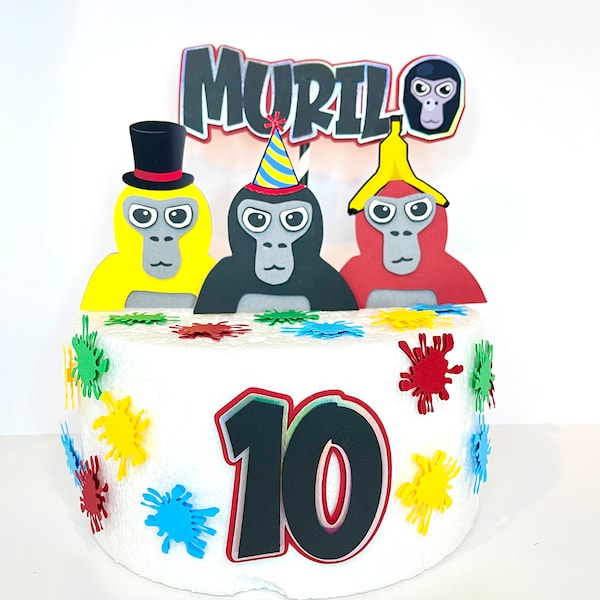 Gorilla Tag Cake Topper