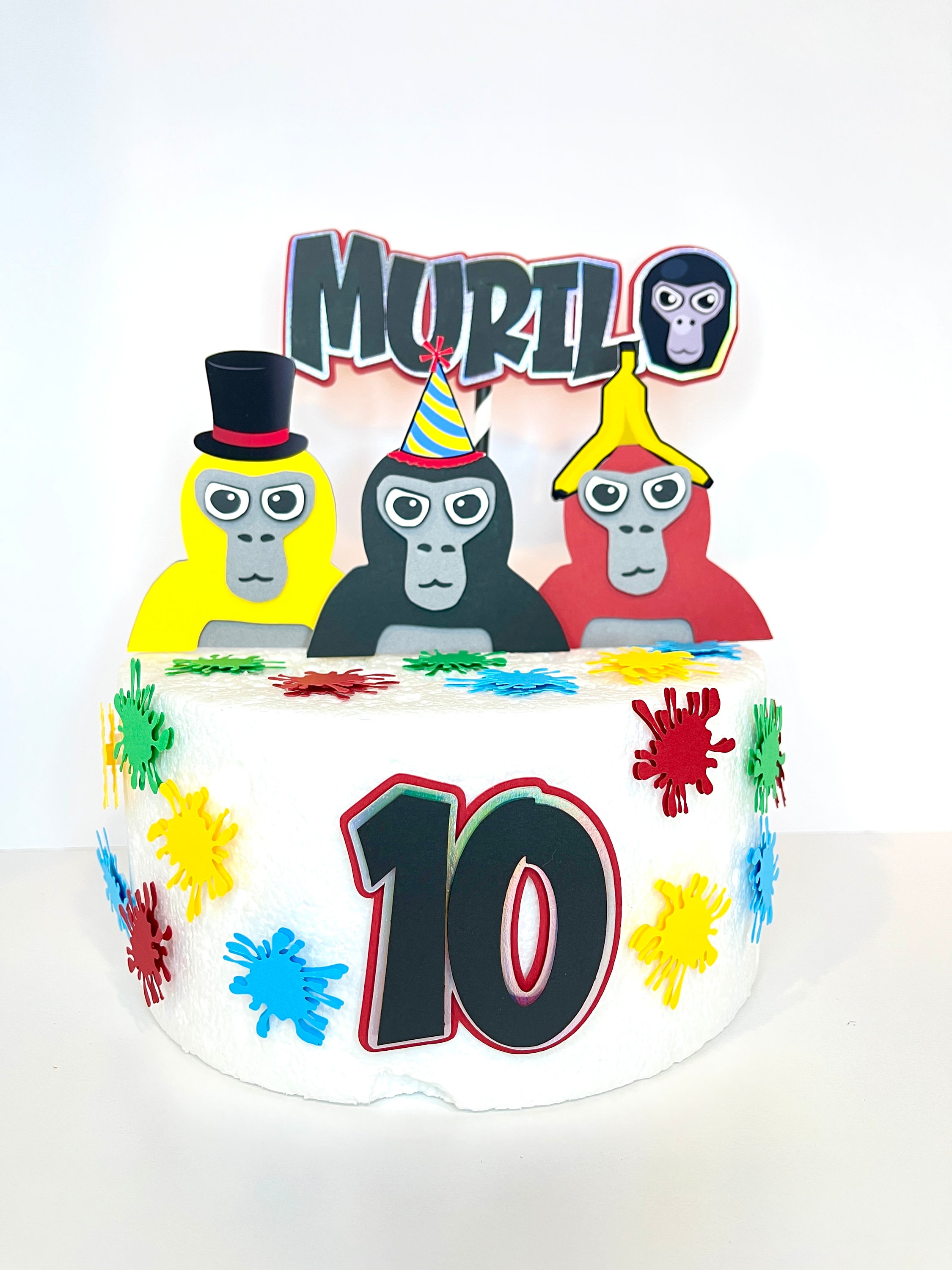 Gorilla Tag Cake Topper - Etsy