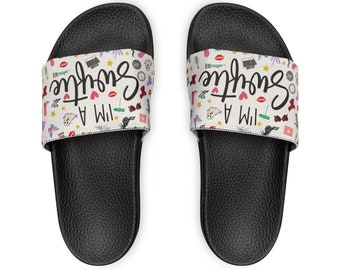 I'm a Swiftie Youth PU Slide Sandals