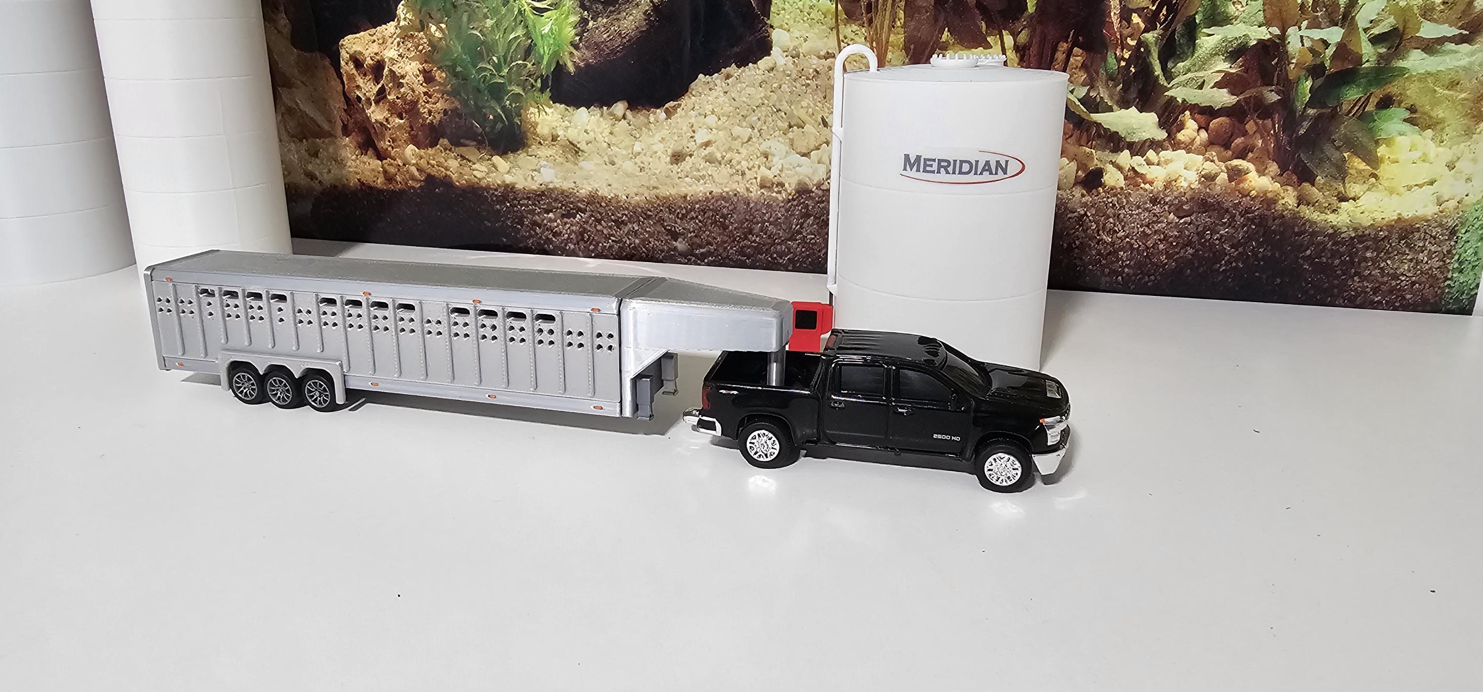 1/64 Scale Tri-axle Stock Trailer - Etsy