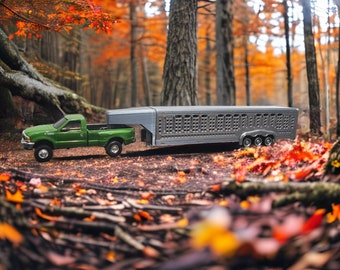 1/64 scale tri-axle stock trailer