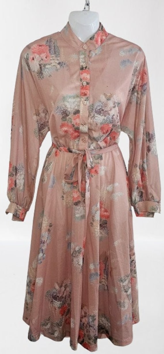 1970 Floral Dress - image 1