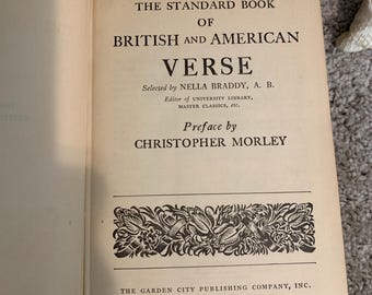 The Standard Book of British and American Verse 1932