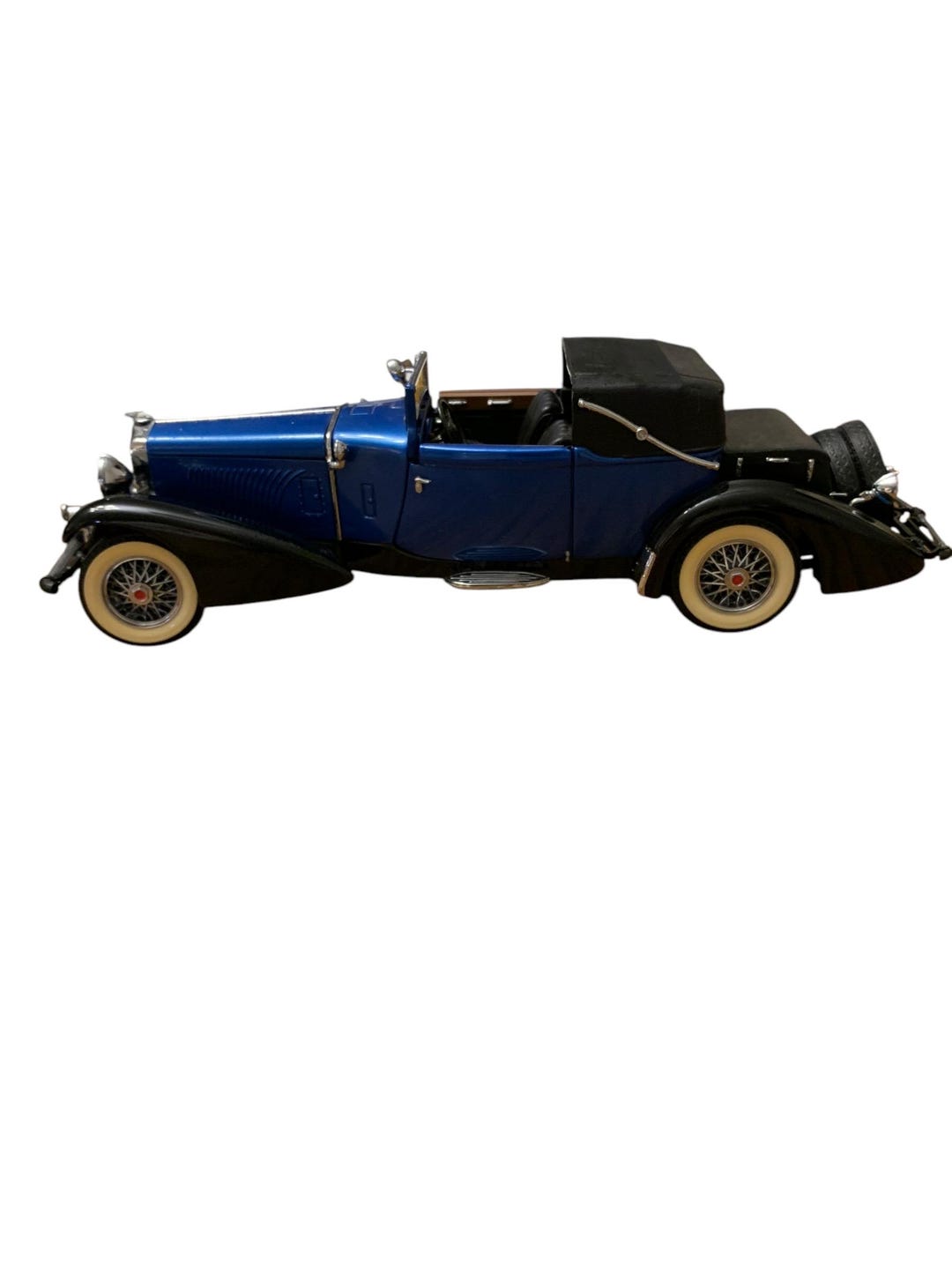 Franklin Mint 1/24 B11RU77 - 1933 Duesenberg J Bleu Métal - Miniature Collection