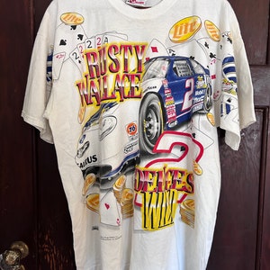 vintage 90’s Rusty Wallace NASCAR deuces Wild t-shirt