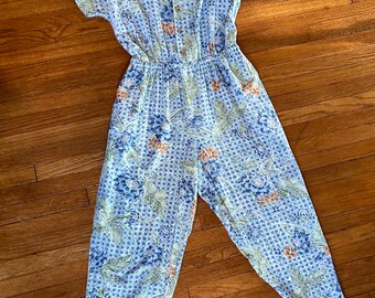 vintage Liz Claiborne Lizwear floral romper / jumpsuit