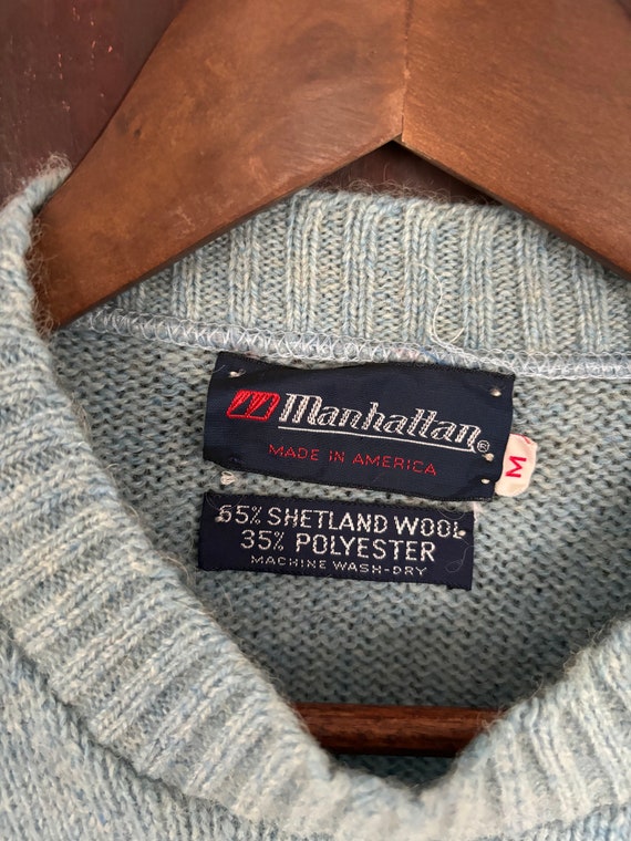 Vintage Manhattan Made in America Shetland Wool an