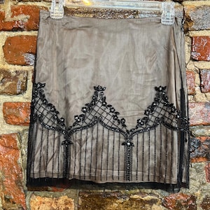 vintage Meredith burns beaded mini skirt