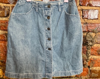 Falda vaquera con botones delanteros de American Eagle, estilo vintage de los años 90, principios del Y2K