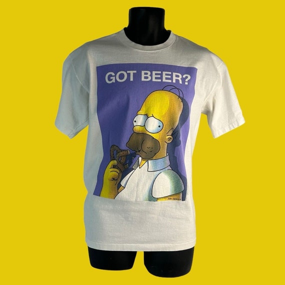 Vtg 90s Stanley Desantis Homer Simpson Got Beer Single Stitch T 