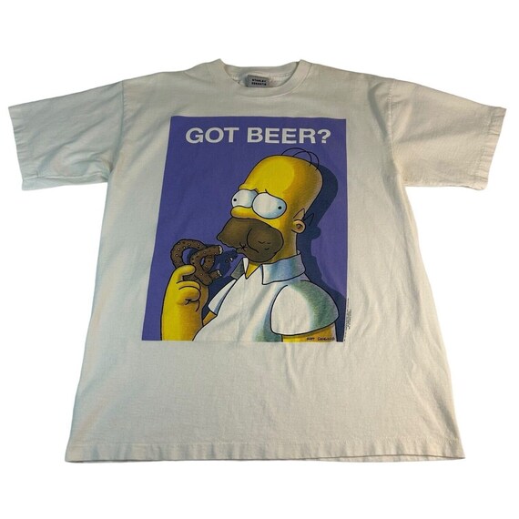 Vtg 90s Stanley Desantis Homer Simpson Got Beer Single Stitch T 