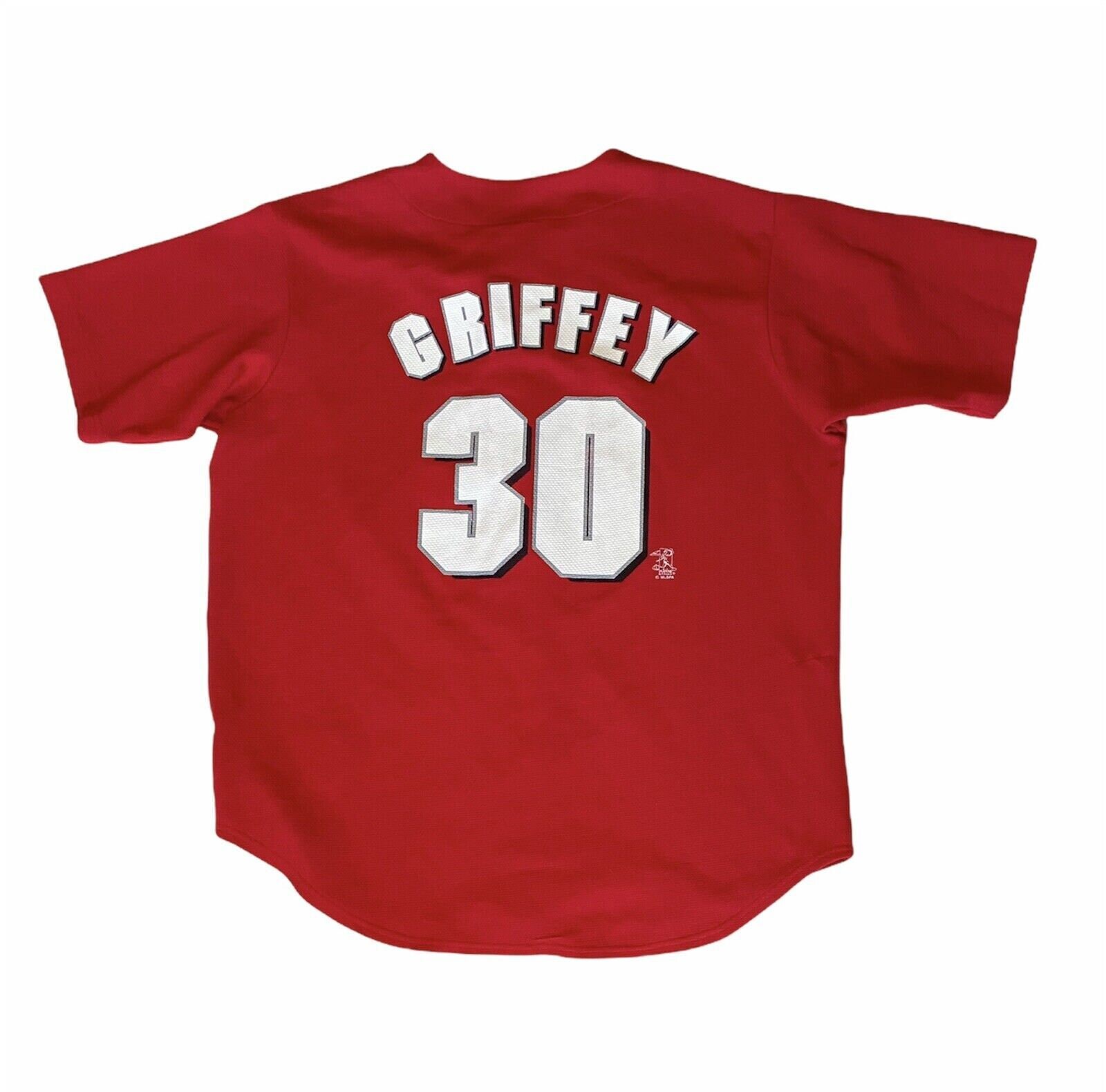 Vintage Ken Griffey Jr. Baseball Jersey Mens L True Fan Cincinnati Reds SS Etsy