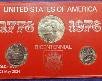 USA 1976 Bicentennial 3 Münzen Set