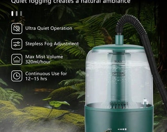 Brumisateur d'humidificateur pour reptiles Inkbird, capacité de 3 l, brouillard froid, réglage silencieux