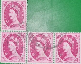 Britische Briefmarken QEII 1955-58 8d Magenta W165 – UHM