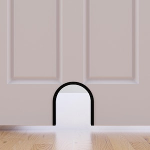 Puerta para mascotas en forma de U personalizada - Puerta para perros y gatos métrica, opciones de tamaño y color (PLA)