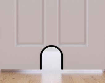 Porta personalizada em formato de U para animais de estimação - Porta métrica para cães e gatos, opções de tamanho e cor (PLA)
