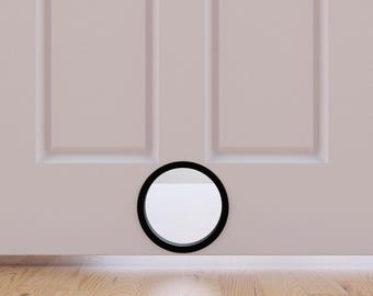 Custom Circular Pet Porthole - Cat/Dog Door, Customizable Size & Color