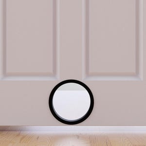 Portilla de acceso para gatos redonda personalizada - Opciones de tamaño y color - Métricas (PLA)