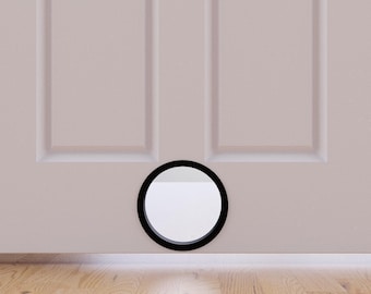 Portilla de acceso para gatos redonda personalizada - Opciones de tamaño y color - Métricas (PLA)