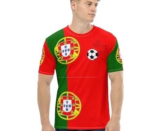 T-shirt unisex girocollo bandiera portoghese, calcio portoghese futebol, presente bandeira português, regalo portoghese, bandeira camiseta Portogallo