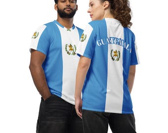 Guatemala Flag Sports Jersey, Unisex Soccer Jersey, Gift for Guatemalan